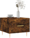vidaXL - Salontafel - 50x50x40 - cm - bewerkt - hout - gerookt - eikenkleurig