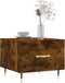 vidaXL - Salontafel - 50x50x40 - cm - bewerkt - hout - gerookt - eikenkleurig