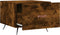 vidaXL - Salontafel - 50x50x40 - cm - bewerkt - hout - gerookt - eikenkleurig