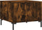 vidaXL - Salontafel - 50x50x40 - cm - bewerkt - hout - gerookt - eikenkleurig