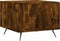 vidaXL - Salontafel - 50x50x40 - cm - bewerkt - hout - gerookt - eikenkleurig