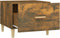 vidaXL - Salontafel - 50x50x40 - cm - bewerkt - hout - gerookt - eikenkleurig