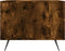 vidaXL - Salontafel - 50x50x40 - cm - bewerkt - hout - gerookt - eikenkleurig