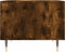 vidaXL - Salontafel - 50x50x40 - cm - bewerkt - hout - gerookt - eikenkleurig