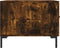 vidaXL - Salontafel - 50x50x40 - cm - bewerkt - hout - gerookt - eikenkleurig