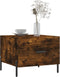 vidaXL - Salontafel - 50x50x40 - cm - bewerkt - hout - gerookt - eikenkleurig