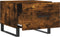 vidaXL - Salontafel - 50x50x40 - cm - bewerkt - hout - gerookt - eikenkleurig