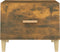 vidaXL - Salontafel - 50x50x40 - cm - bewerkt - hout - gerookt - eikenkleurig