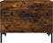 vidaXL - Salontafel - 50x50x40 - cm - bewerkt - hout - gerookt - eikenkleurig