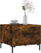 vidaXL - Salontafel - 50x50x40 - cm - bewerkt - hout - gerookt - eikenkleurig