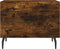 vidaXL - Salontafel - 50x50x40 - cm - bewerkt - hout - gerookt - eikenkleurig