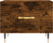 vidaXL - Salontafel - 50x50x40 - cm - bewerkt - hout - gerookt - eikenkleurig