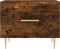 vidaXL - Salontafel - 50x50x40 - cm - bewerkt - hout - gerookt - eikenkleurig
