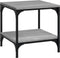 vidaXL - Salontafel - 50x50x40 - cm - bewerkt - hout - grijs - sonoma - eiken