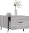 vidaXL - Salontafel - 50x50x40 - cm - bewerkt - hout - grijs - sonoma - eiken