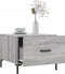 vidaXL - Salontafel - 50x50x40 - cm - bewerkt - hout - grijs - sonoma - eiken