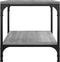 vidaXL - Salontafel - 50x50x40 - cm - bewerkt - hout - grijs - sonoma - eiken