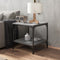vidaXL - Salontafel - 50x50x40 - cm - bewerkt - hout - grijs - sonoma - eiken