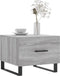 vidaXL - Salontafel - 50x50x40 - cm - bewerkt - hout - grijs - sonoma - eiken