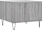 vidaXL - Salontafel - 50x50x40 - cm - bewerkt - hout - grijs - sonoma - eiken