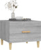 vidaXL - Salontafel - 50x50x40 - cm - bewerkt - hout - grijs - sonoma - eikenkleurig