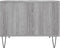 vidaXL - Salontafel - 50x50x40 - cm - bewerkt - hout - grijs - sonoma - eiken