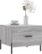 vidaXL - Salontafel - 50x50x40 - cm - bewerkt - hout - grijs - sonoma - eiken