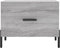 vidaXL - Salontafel - 50x50x40 - cm - bewerkt - hout - grijs - sonoma - eiken