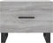 vidaXL - Salontafel - 50x50x40 - cm - bewerkt - hout - grijs - sonoma - eiken