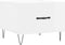 vidaXL - Salontafel - 50x50x40 - cm - bewerkt - hout - hoogglans - wit