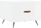 vidaXL - Salontafel - 50x50x40 - cm - bewerkt - hout - hoogglans - wit