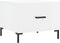 vidaXL - Salontafel - 50x50x40 - cm - bewerkt - hout - hoogglans - wit