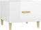 vidaXL - Salontafel - 50x50x40 - cm - bewerkt - hout - hoogglans - wit