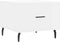 vidaXL - Salontafel - 50x50x40 - cm - bewerkt - hout - hoogglans - wit