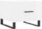 vidaXL - Salontafel - 50x50x40 - cm - bewerkt - hout - hoogglans - wit