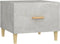 vidaXL - Salontafel - 50x50x40 - cm - bewerkt - hout - hoogglans - wit