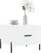 vidaXL - Salontafel - 50x50x40 - cm - bewerkt - hout - hoogglans - wit