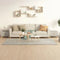 vidaXL - Salontafel - 50x50x40 - cm - bewerkt - hout - hoogglans - wit