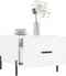 vidaXL - Salontafel - 50x50x40 - cm - bewerkt - hout - hoogglans - wit