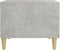 vidaXL - Salontafel - 50x50x40 - cm - bewerkt - hout - hoogglans - wit