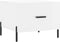 vidaXL - Salontafel - 50x50x40 - cm - bewerkt - hout - hoogglans - wit
