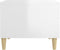 vidaXL - Salontafel - 50x50x40 - cm - bewerkt - hout - hoogglans - wit