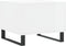 vidaXL - Salontafel - 50x50x40 - cm - bewerkt - hout - hoogglans - wit