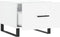 vidaXL - Salontafel - 50x50x40 - cm - bewerkt - hout - hoogglans - wit