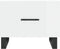 vidaXL - Salontafel - 50x50x40 - cm - bewerkt - hout - hoogglans - wit