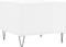 vidaXL - Salontafel - 50x50x40 - cm - bewerkt - hout - hoogglans - wit