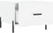 vidaXL - Salontafel - 50x50x40 - cm - bewerkt - hout - hoogglans - wit