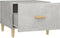 vidaXL - Salontafel - 50x50x40 - cm - bewerkt - hout - hoogglans - wit