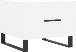 vidaXL - Salontafel - 50x50x40 - cm - bewerkt - hout - wit