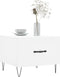 vidaXL - Salontafel - 50x50x40 - cm - bewerkt - hout - wit